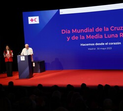 Intervención del Sr. Mykola Polishchuk, presidente de la Cruz Roja Ucraniana, en representación de los galardonados